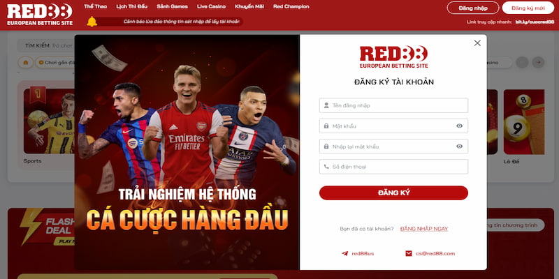 Hướng dẫn cách đăng ký Red88 chuẩn chỉ cho Newbie