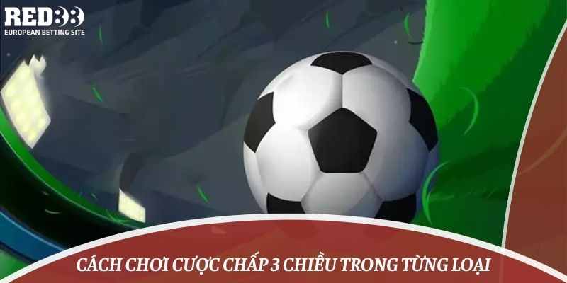 Cách chơi cược chấp 3 chiều trong từng loại